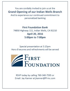 First foundation bank ribbon